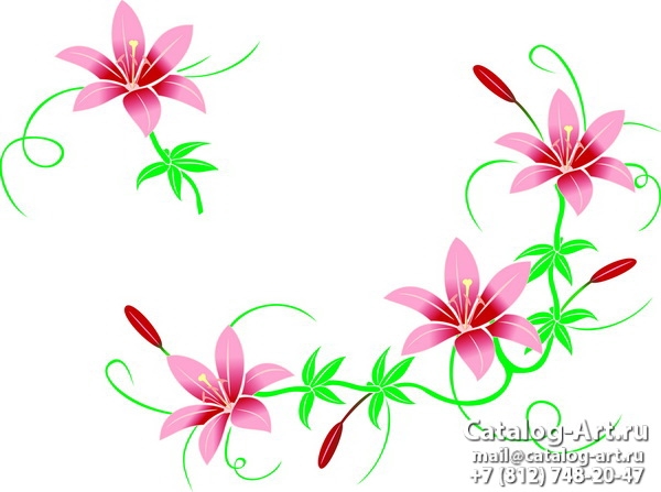 Pink lilies 9